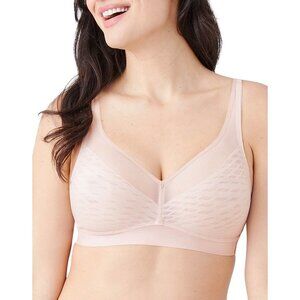 Wacoal Pink and Cream Seamless Bra with Full Coverage
